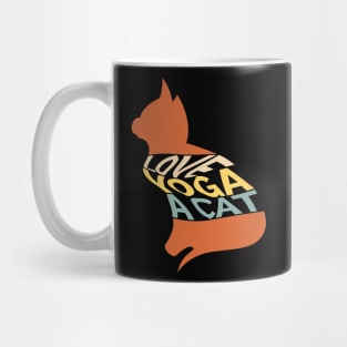 All I Need is Love, Yoga, and a Cat Vintage Mug